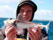 Lasse with a grey gurnard